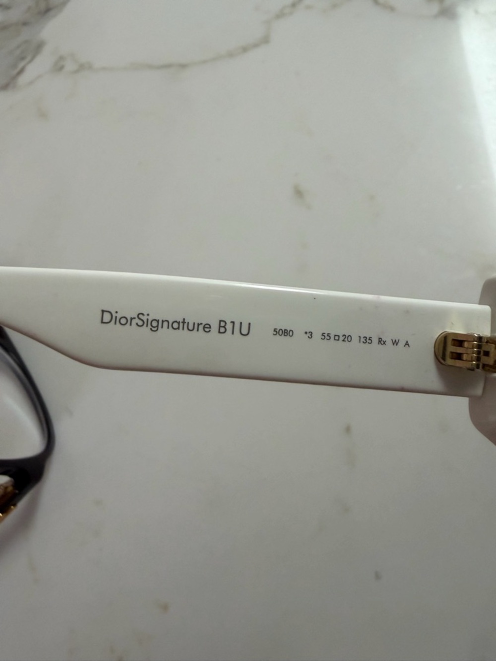 Dior White Cat-Eye Sunglasses - Picture 5 of 5
